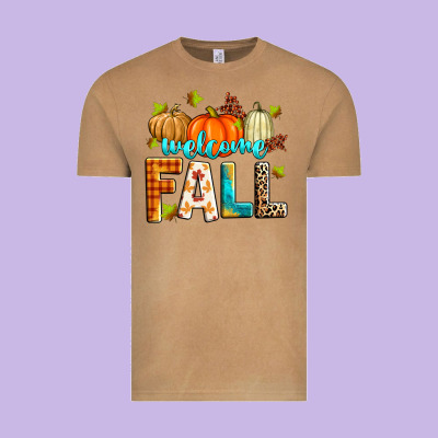 Welcome Fall Vintage Tee Designed By Zillion Design Studio