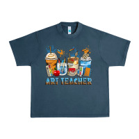Midnight Navy art teacher coffee cups Urban Heavy Tee - Zillion Design Studio