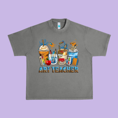 Art Teacher Coffee Cups Urban Heavy Tee Designed By Zillion Design Studio