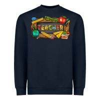 Navy teacher Heavyweight Sweatshirt - texasbilliewilder