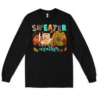 Black pumpkın Spıce Long Sleeve Tee - AdoDesignShop