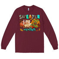 Burgundy pumpkın Spıce Long Sleeve Tee - AdoDesignShop