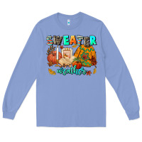 Colony Blue pumpkın Spıce Long Sleeve Tee - AdoDesignShop