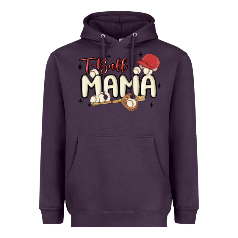 T Ball Mama Baseball Heavyweight Hoodie by MaliasSmallBusiness | Teevron