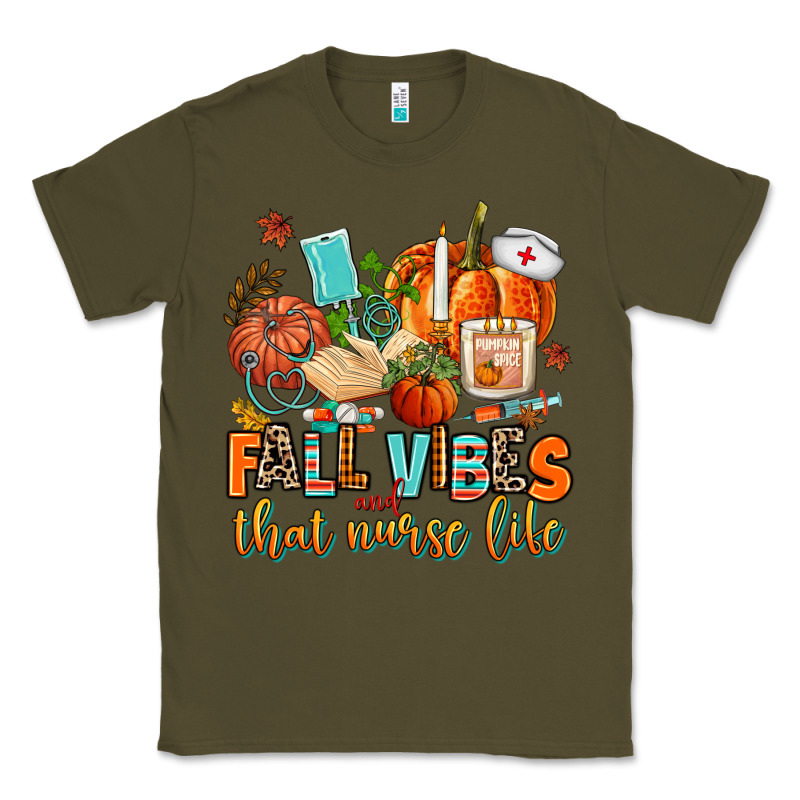 Fall Vibes And That Nurse Life Classic Tee by AdoDesignShop | Teevron