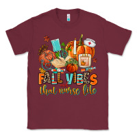 Burgundy fall vibes and that nurse life Classic Tee - AdoDesignShop