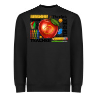 Black teacher Heavyweight Sweatshirt - texasbilliewilder