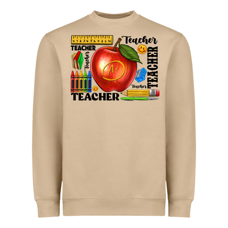 Teacher Heavyweight Sweatshirt by texasbilliewilder | Teevron
