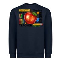 Navy teacher Heavyweight Sweatshirt - texasbilliewilder