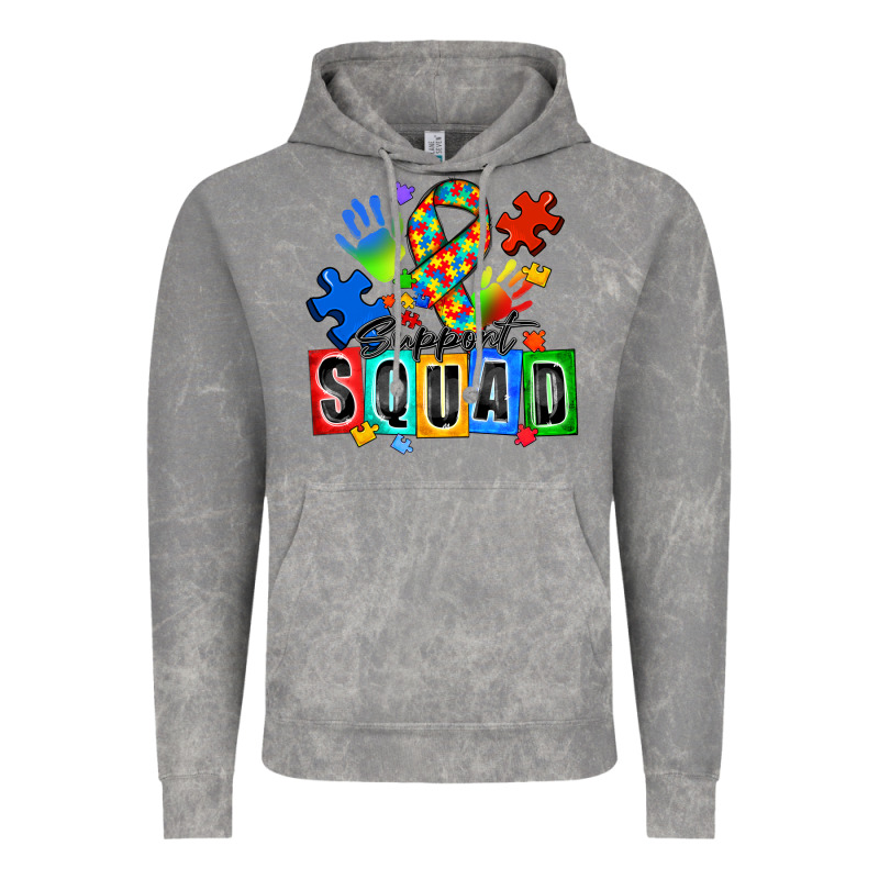 Support Squad Autism Vintage Hoodie by Zillion Design Studio | Teevron