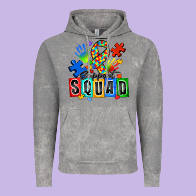 Support Squad Autism Vintage Hoodie Designed By Zillion Design Studio