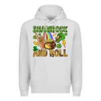 Dove Grey Shamrock and roll Premium Hoodie - BundleAndBundleShop