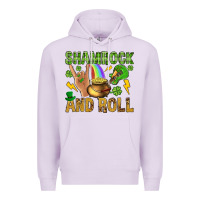 Lilac Shamrock and roll Premium Hoodie - BundleAndBundleShop