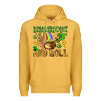 Mustard Shamrock and roll Premium Hoodie - BundleAndBundleShop