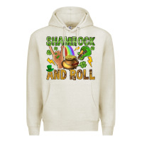 Oatmeal Heather Shamrock and roll Premium Hoodie - BundleAndBundleShop