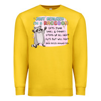 Lemon just realized im a raccoon Premium Sweatshirt - MaliasSmallBusiness