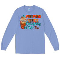 Colony Blue pumpkin spice living my best life Long Sleeve Tee - AdoDesignShop