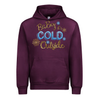 Mauve Wine Baby It s Cold Outside Urban Hoodie - Bettercallsaul