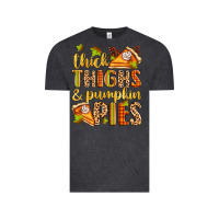 Vintage Black thick thighs and pumpkin pies Vintage Tee - Zillion Design Studio
