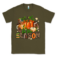 Army Green fall and american football tis the season Classic Tee - AdoDesignShop