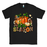 Black fall and american football tis the season Classic Tee - AdoDesignShop