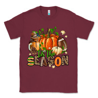 Burgundy fall and american football tis the season Classic Tee - AdoDesignShop