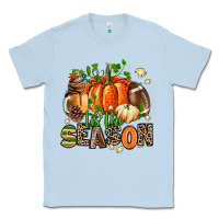 Dusty Blue fall and american football tis the season Classic Tee - AdoDesignShop
