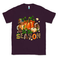 Plum fall and american football tis the season Classic Tee - AdoDesignShop