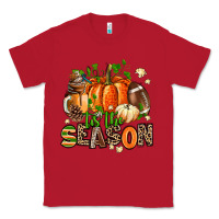 Red fall and american football tis the season Classic Tee - AdoDesignShop
