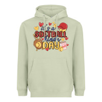 Matcha it's a softball kinda day Heavyweight Hoodie - MaliasSmallBusiness