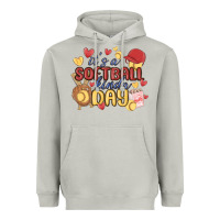 Moon Dust it's a softball kinda day Heavyweight Hoodie - MaliasSmallBusiness