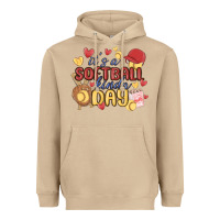 Mushroom it's a softball kinda day Heavyweight Hoodie - MaliasSmallBusiness