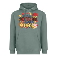 Sage it's a softball kinda day Heavyweight Hoodie - MaliasSmallBusiness