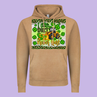 A Little Dirt Never Hurt St Patrick S Bulldozer Vintage Hoodie Designed By Jahusdesignshop