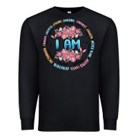 Black i am inspiration Premium Sweatshirt - MaliasSmallBusiness