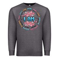 Charcoal Heather i am inspiration Premium Sweatshirt - MaliasSmallBusiness