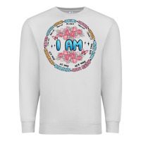 Dove Grey i am inspiration Premium Sweatshirt - MaliasSmallBusiness