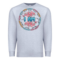 Heather Grey i am inspiration Premium Sweatshirt - MaliasSmallBusiness