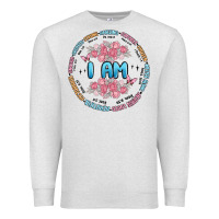 Oatmeal Heather i am inspiration Premium Sweatshirt - MaliasSmallBusiness