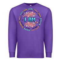 Purple i am inspiration Premium Sweatshirt - MaliasSmallBusiness