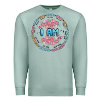 Seafoam i am inspiration Premium Sweatshirt - MaliasSmallBusiness