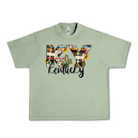 Oil Green kentucky state cowhide serape cactus Urban Heavy Tee - RanaPortraitStore