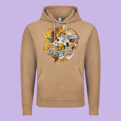 Vintage Hoodie Kinda Emotional Kinda Emotionless