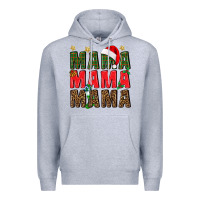 Heather Grey Christmas Mama Premium Hoodie - BundleAndBundleShop