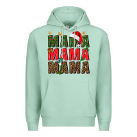 Seafoam Christmas Mama Premium Hoodie - BundleAndBundleShop