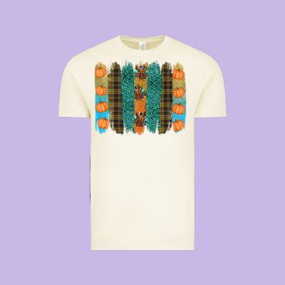 Thanksgiving Brushstrokes Vintage Tee Designed By Ranaportraitstore
