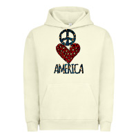 Pigment Pistachio Peace Love America Urban Hoodie - Bettercallsaul