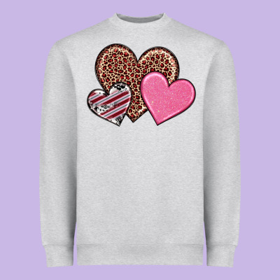 Heavyweight Sweatshirt valentine's day hearts