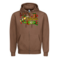 Chestnut let`s celebrate with beer bottles Zipper Hoodie - AdoDesignShop
