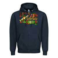 Navy let`s celebrate with beer bottles Zipper Hoodie - AdoDesignShop